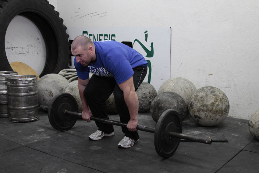 Axle Deadlift — başlangıç pozisyonu