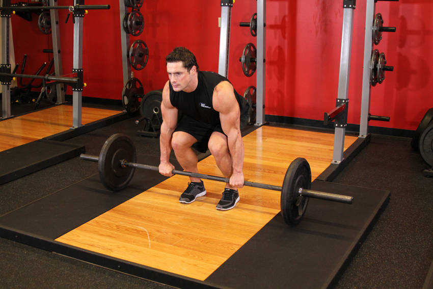 Barbell Deadlift — başlangıç pozisyonu