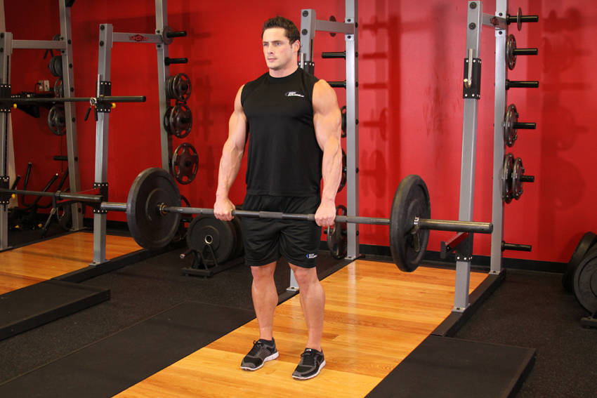 Barbell Deadlift — bitiş pozisyonu